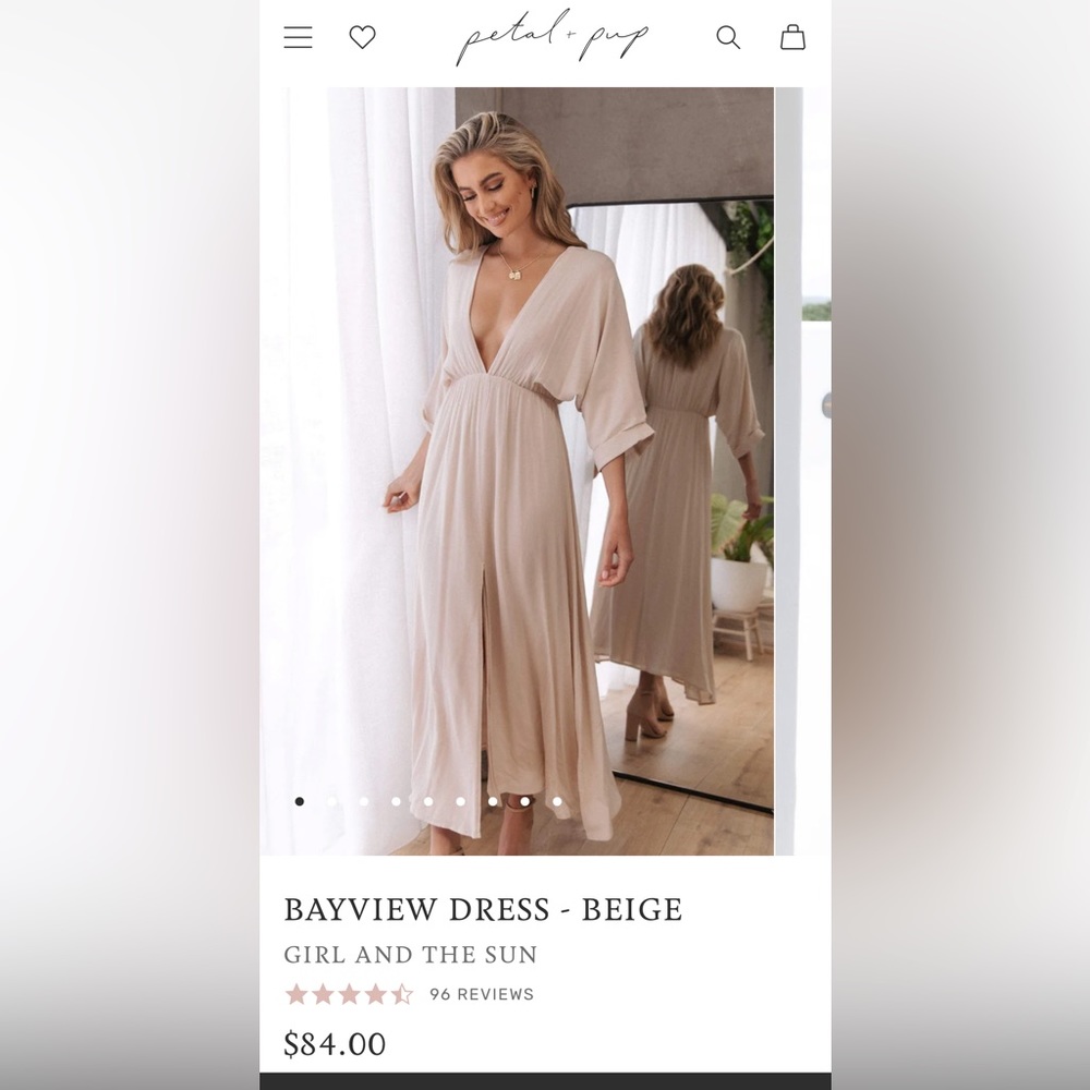 NWT Bayview Dress Petal + Pup